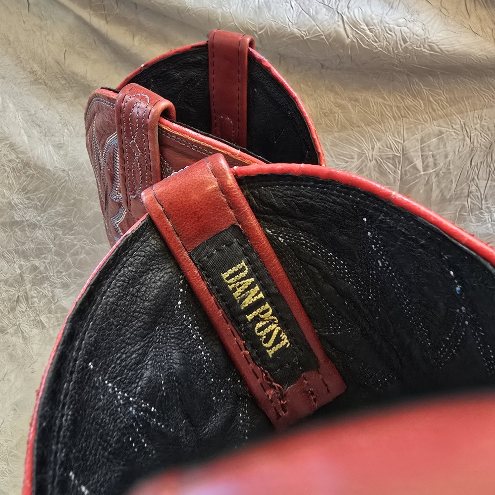 DAN POST Red Western Cowgirl Boots - Picture 13 of 16